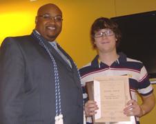 EOP Director David White and Tutor of the Year Daniel Smith