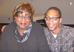James Harris and his mother