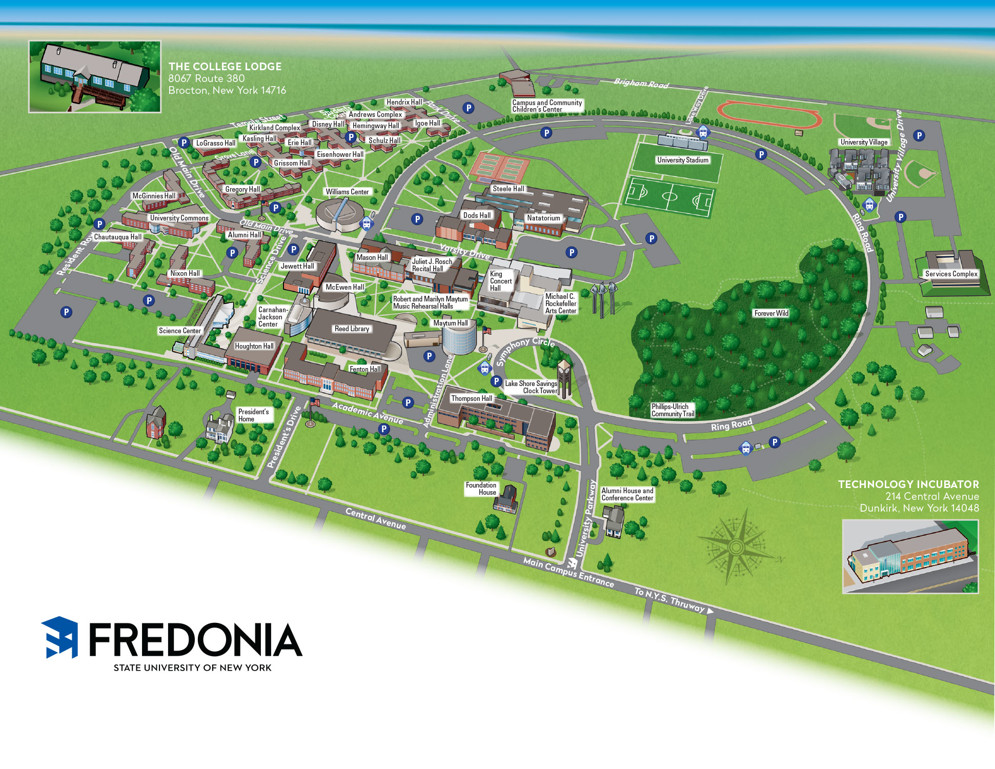 Campus Map Fredonia edu