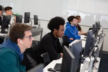 Fredonia students, like those seen in the computer lab, can earn a Web Programming Minor