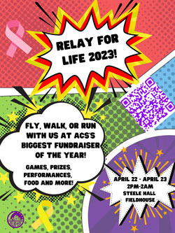poster for Relay for Life event
