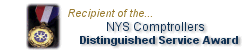 Recipient of the NYS Comptrollers Distinguished Service Award