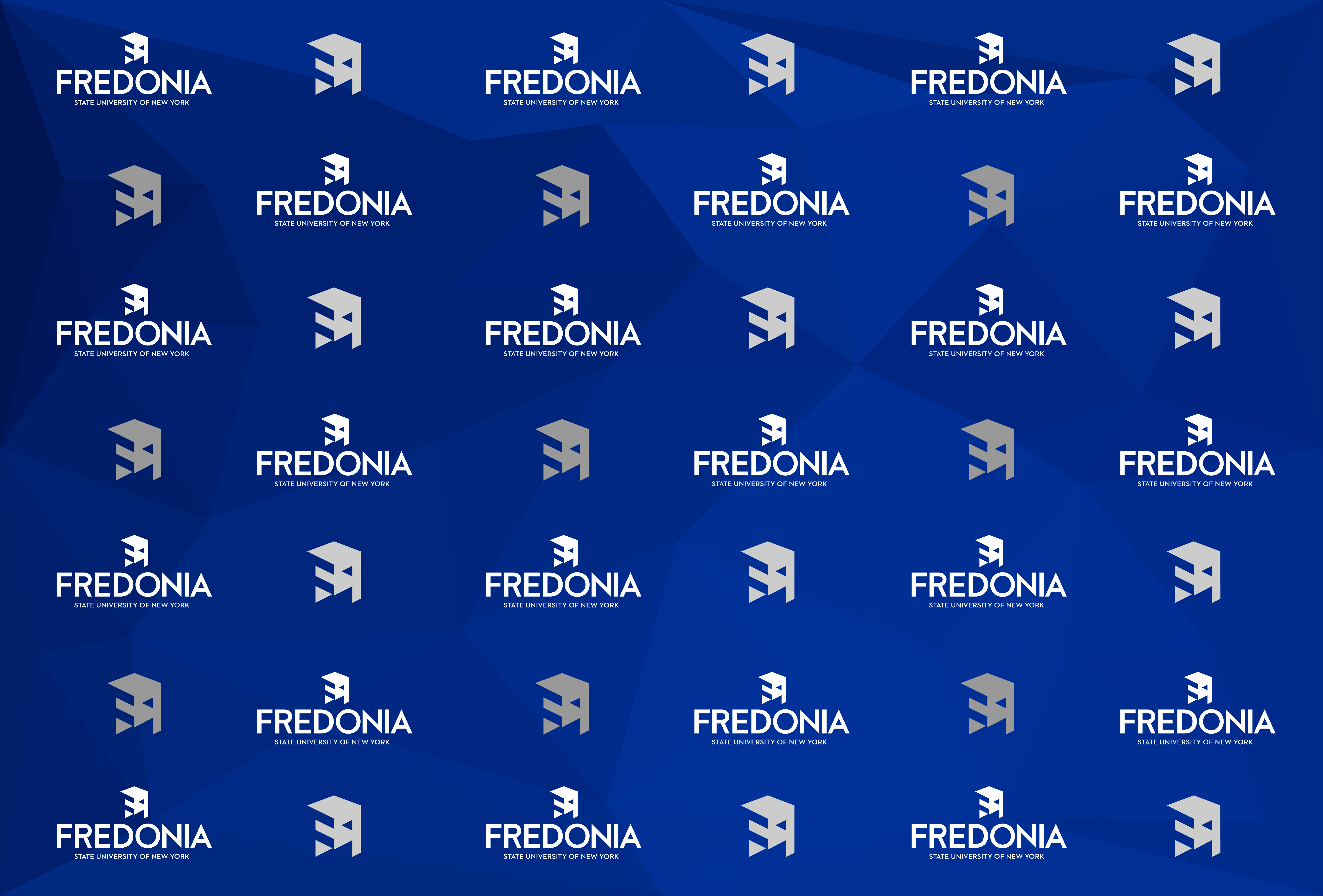virtual background - Fredonia blue