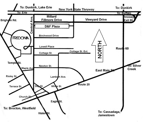 Fredonia Area Map