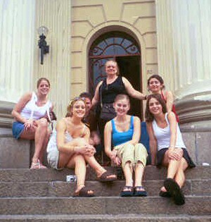 Students studying abroad in Brazil
