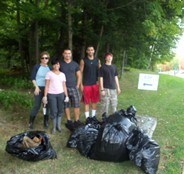 September 2011 - A total of 8 garbage bags of trash was collected.