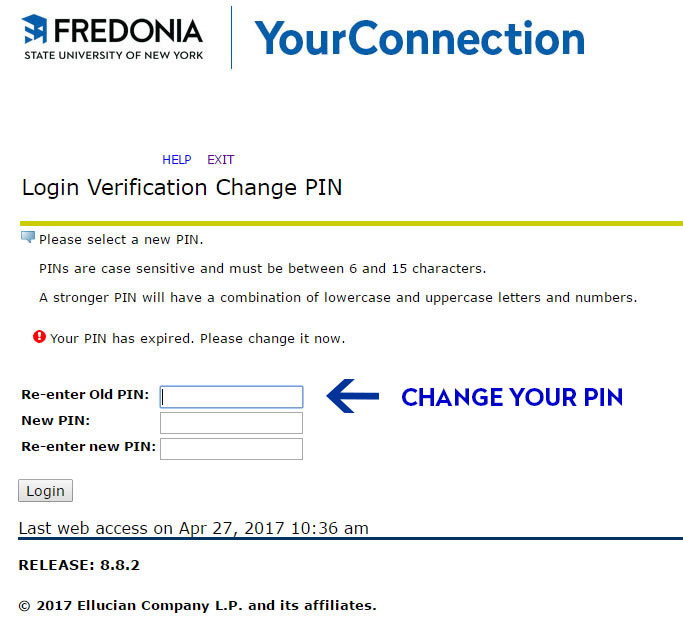 Change Your Pin