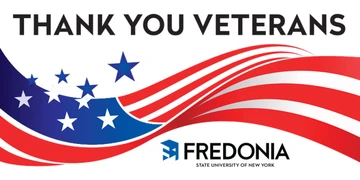 banner thanking veterans